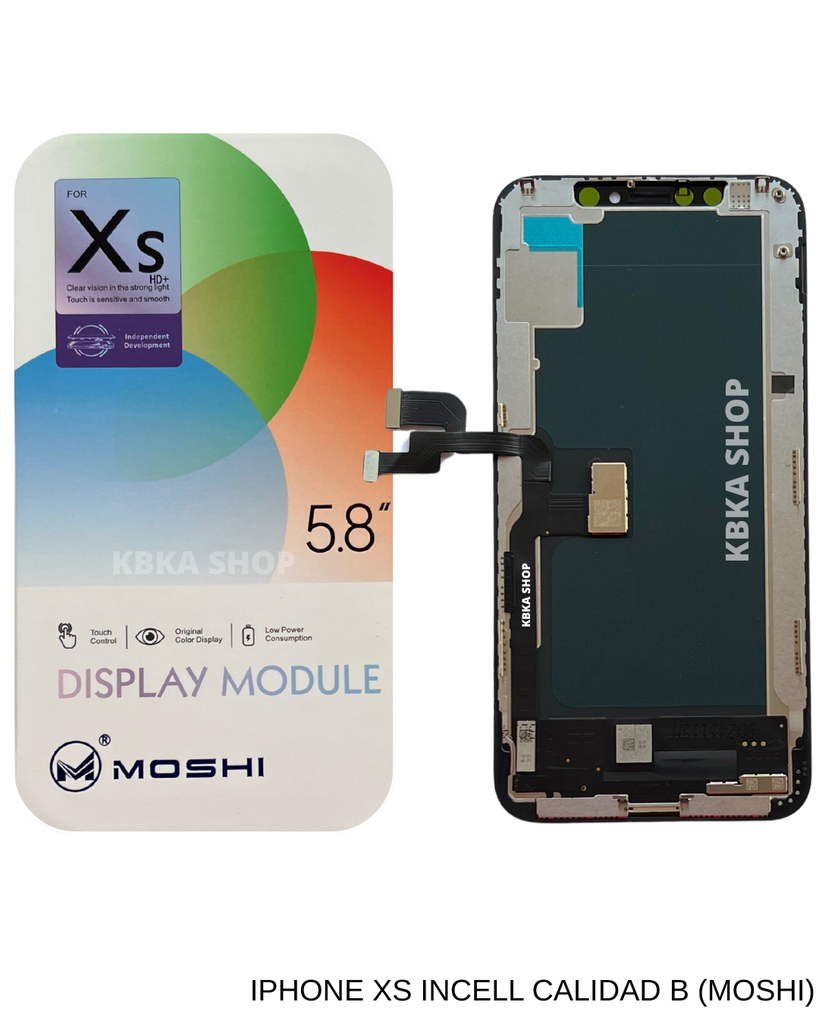 DISPLAY IPHONE XS INCELL CALIDAD B (MOSHI)